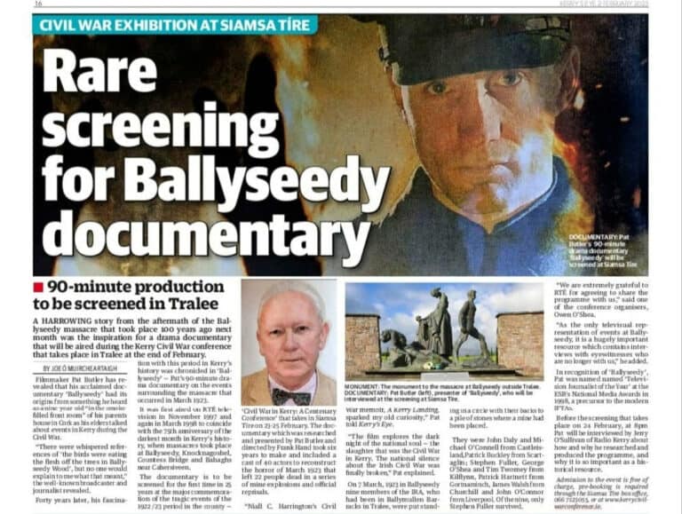 Rare Screening for Ballyseedy documentary