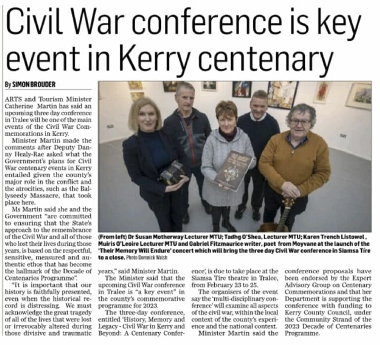 Civil War conference is key event in Kerry centenary