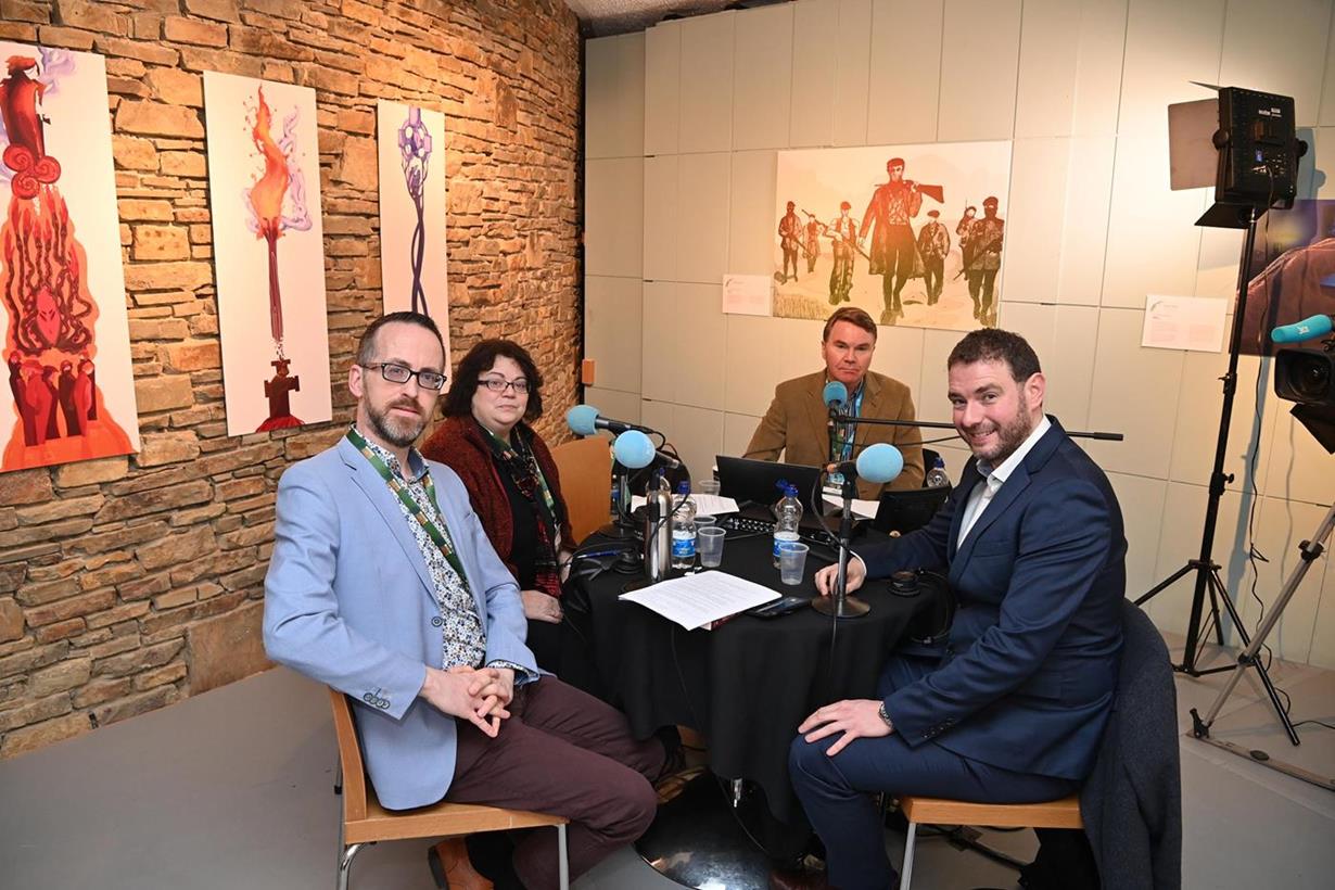 25. Morning Ireland broadcast live from the conference, Owen O'Shea, Dr Mary McAuliffe,Shane McElhatton, Dr Richard McElligott